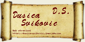 Dušica Šviković vizit kartica